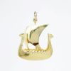 Picture of 14k Yellow Gold Norse Viking Ship Pendant