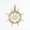 Picture of 14k Yellow Gold Ship's Wheel Pendant