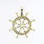 Picture of 14k Yellow Gold Ship's Wheel Pendant