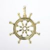 Picture of 14k Yellow Gold Ship's Wheel Pendant