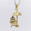 Picture of 14k Yellow Gold Beach Chair & Umbrella Pendant