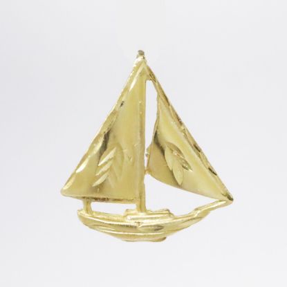 Picture of 14k Yellow Gold Sailboat Charm