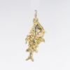 Picture of 14k Yellow Gold Aztec Art Inspired Fish Charm