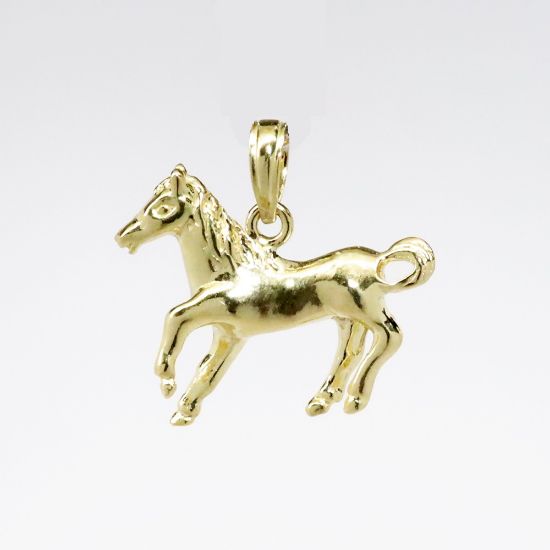 Picture of 14k Yellow Gold Horse Pendant