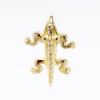 Picture of 14k Yellow Gold Aztec Inspired Lizard Pendant