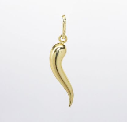 Picture of 18k Yellow Gold Italian Cornicello Horn Pendant