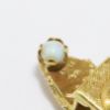 Picture of Vintage 18k Yellow Gold Venetian Gondola Charm with Cut Crystal & Opal Accents