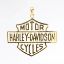 Picture of 18k Yellow Gold Harley-Davidson Cycles Logo Pendant