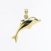 Picture of 14k Yellow Gold Dolphin Pendant