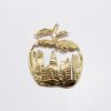 Picture of 14k Yellow Gold "Big Apple" Pendant with Cut-Out of the New York City Skyline