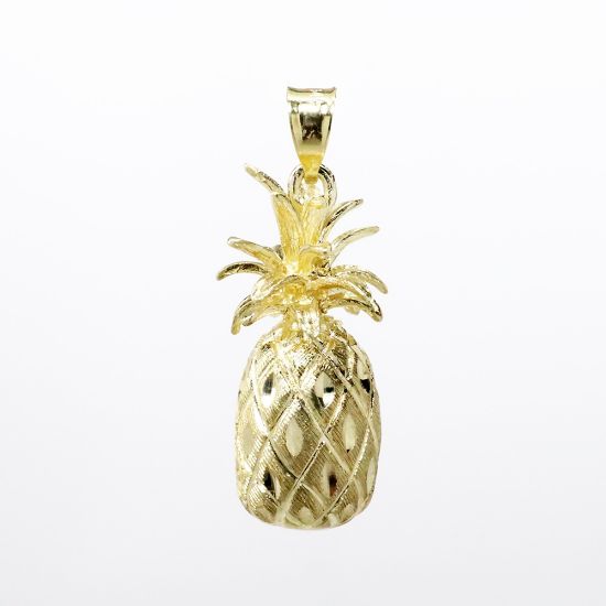 Picture of 14k Yellow Gold Pineapple Pendant