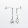 Picture of Art Deco Inspired Platinum & Old European Cut Diamond Drop Earrings