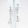 Picture of Art Deco Inspired Platinum & Old European Cut Diamond Drop Earrings