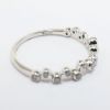 Picture of 14k White Gold & Bezel Set Diamond Zig Zag Ring