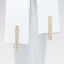 Picture of 14k Yellow Gold & Diamond Bar Earrings