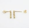 Picture of 14k Yellow Gold & Graduating Diamond Bar Earrings 