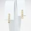 Picture of 14k Yellow Gold & Graduating Diamond Bar Earrings 