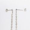 Picture of 14k White Gold & Cascading Bezel Set Diamond Drop Earrings