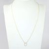 Picture of 14k Yellow Gold Necklace with Geometric Diamond Pendant