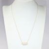 Picture of 14k Yellow Gold Necklace with Gold & Diamond Paperclip Style Pendant