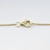 Picture of 14k White Gold Necklace with Gold & Diamond Double Heart Pendant