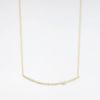 Picture of 14k Yellow Gold Necklace with Diamond Arc Pendant