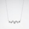 Picture of 14k White Gold Necklace with Bezel Set Diamond Zig Zag Pendant