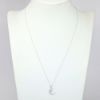 Picture of 14k White Gold Necklace with Pavé Set Diamond Moon and Star Pendant