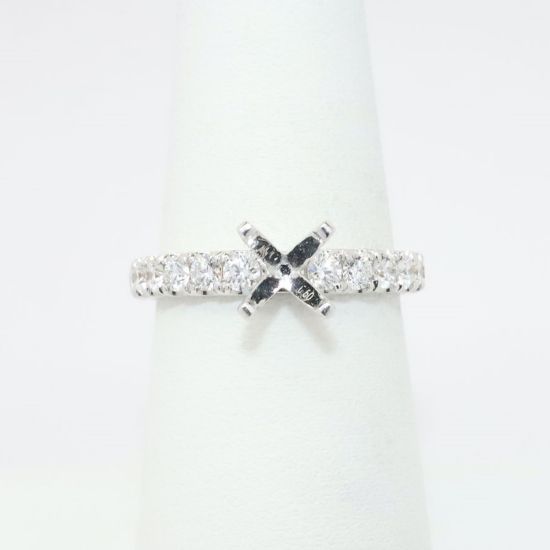 Picture of 14k White Gold & .72ct Diamond Semi-Mount Ring