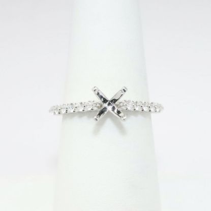 Picture of 14k White Gold & Diamond Semi-Mount Ring