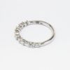 Picture of 14k White Gold & Alternating Baguette & Round Cut Diamonds Wedding Band