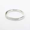 Picture of 14k White Gold & Diamond Contoured Wedding Band