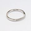 Picture of 14k White Gold & Diamond Contoured Wedding Band