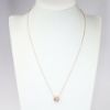 Picture of 14k Rose Gold Necklace with Morganite & Diamond Halo Pendant