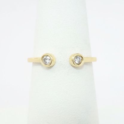 Picture of 14k Yellow Gold & Diamond Open Skank Ring