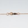 Picture of 14k Rose Gold Necklace and Oval Cut Aquamarine Pendant with Diamond Halo