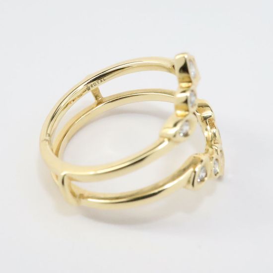 The Silver Queen | 14k Yellow Gold & Diamond Insert Ring Enhancer