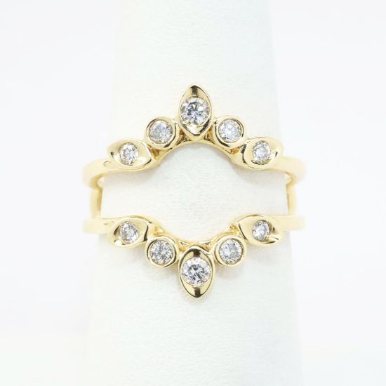 Picture of 14k Yellow Gold & Diamond Insert Ring Enhancer