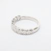 Picture of 14k White Gold & Emerald Cut Diamonds Wedding Band