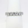 Picture of 14k White Gold & Emerald Cut Diamonds Wedding Band