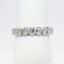 Picture of 14k White Gold & Emerald Cut Diamonds Wedding Band