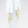 Picture of 14k Yellow Gold & Diamond Squared Hoop Earrings