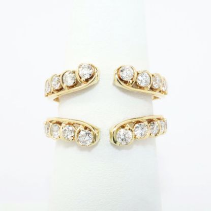 Picture of 14k Yellow Gold & Diamond Split Shank Insert Ring Enhancer 