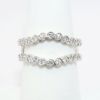 Picture of 14k White Gold & Diamond Contoured Insert Ring Enhancer 