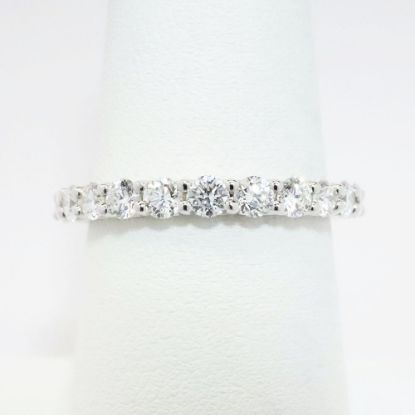 Picture of 14k White Gold & Diamond Anniversary Band