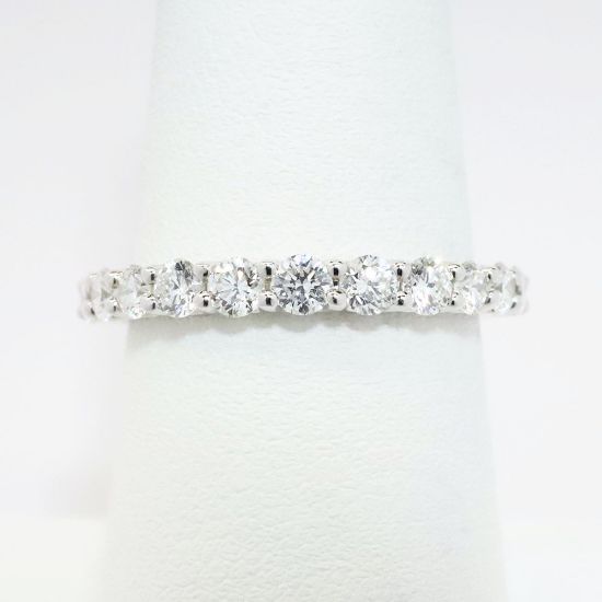 Picture of 14k White Gold & Diamond Anniversary Band