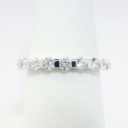 Picture of 14k White Gold & Bar Set Diamond Wedding Band