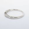 Picture of 14k White Gold & Graduated Diamond Contoured Wedding Band