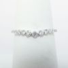 Picture of 14k White Gold & Graduated Diamond Contoured Wedding Band