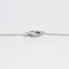 Picture of 14k White Gold Necklace with Circular Baguette Cut Diamond Pendant